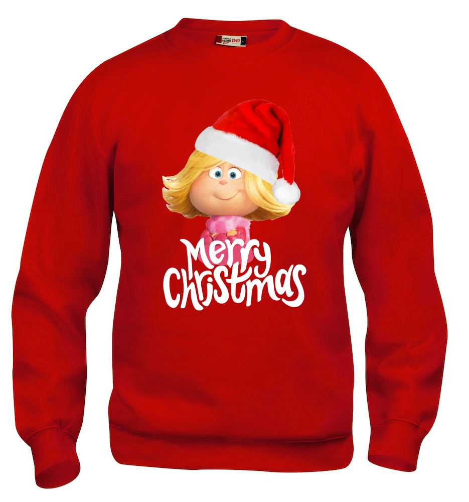 Felpa Natale bambini CINDY LOU - Rossa