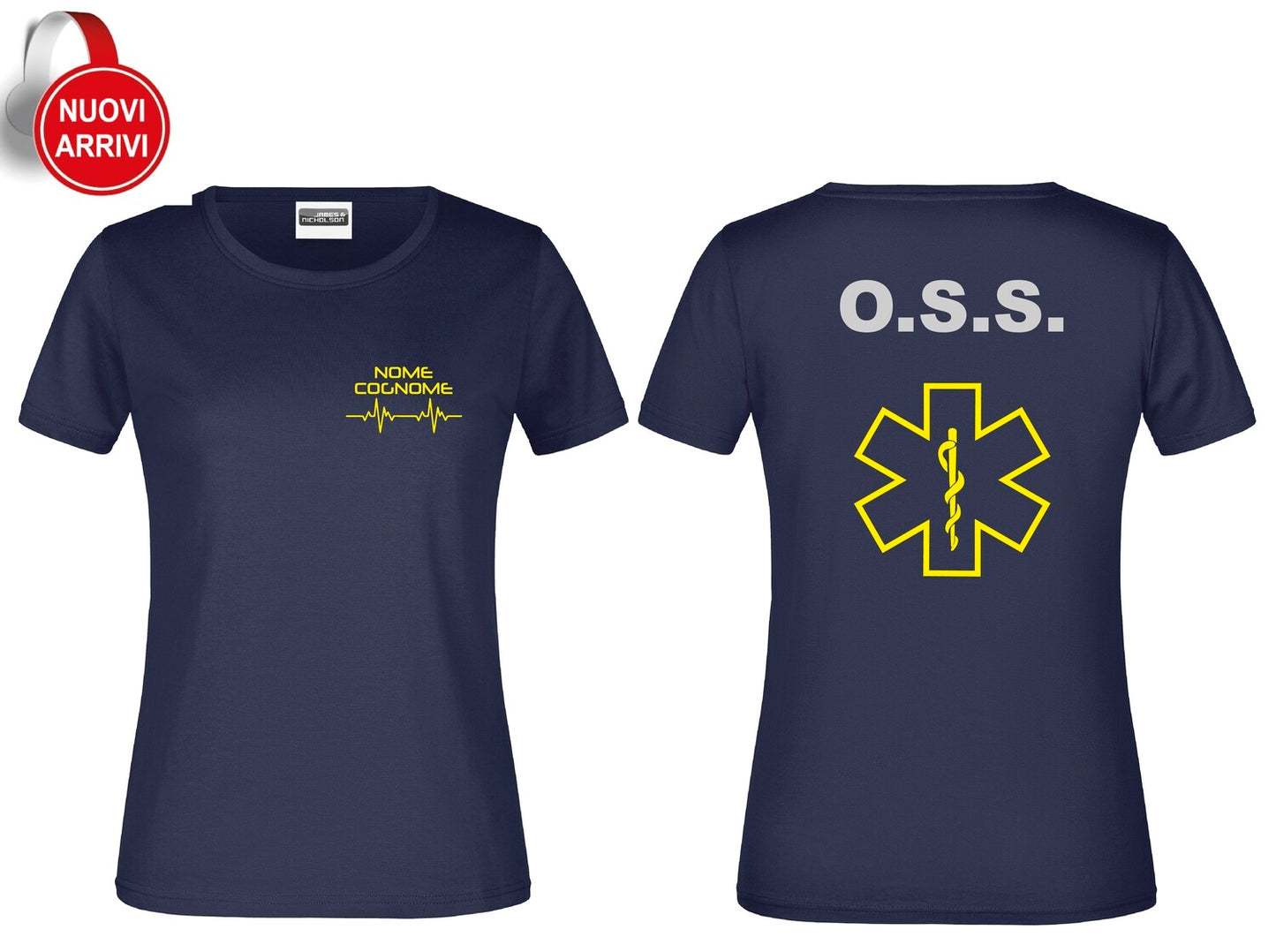 T-shirt Oss FLUO - Personalizzata con nome