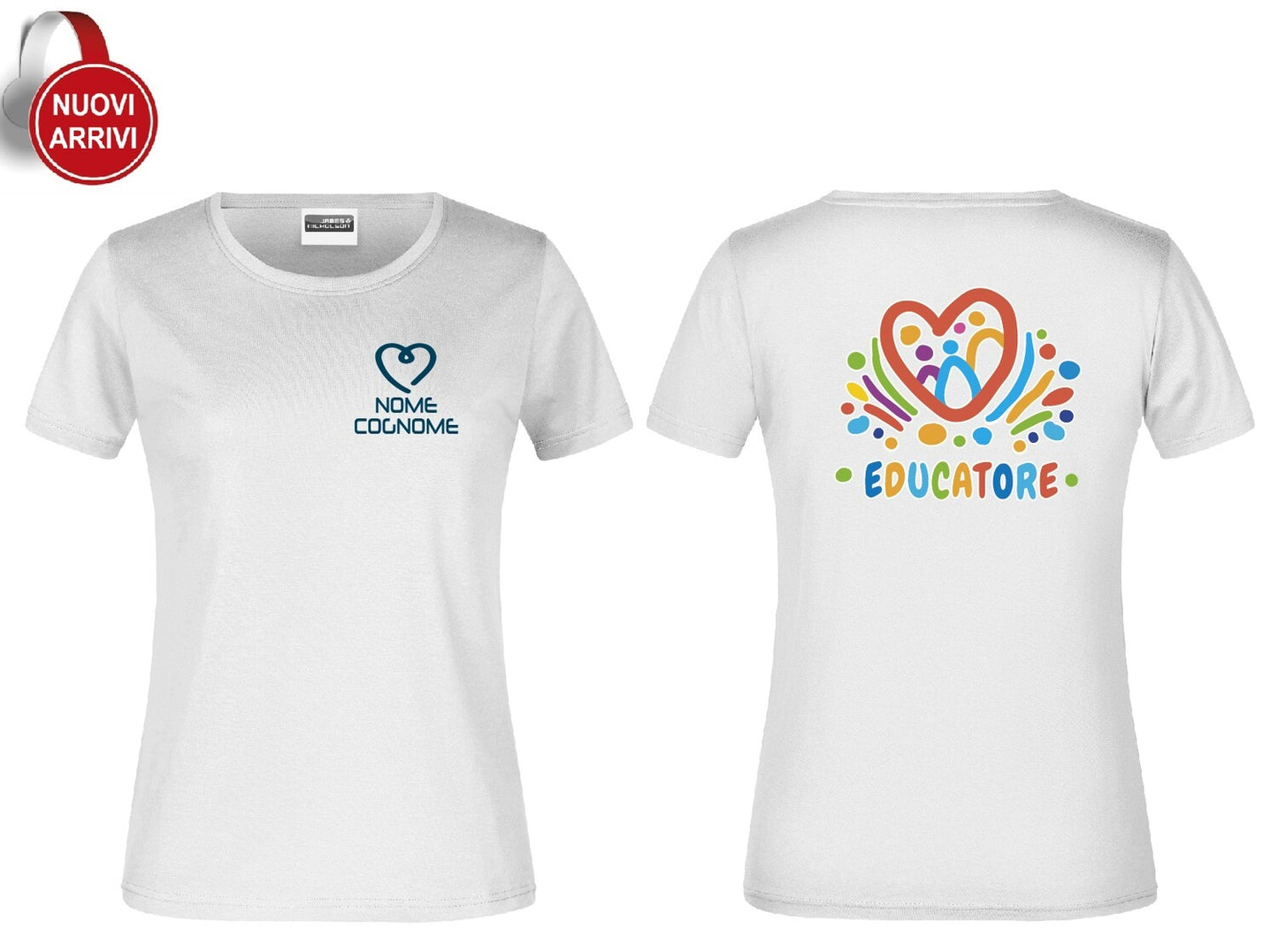T-shirt Educatore e Educatrice - Personalizzata con nome