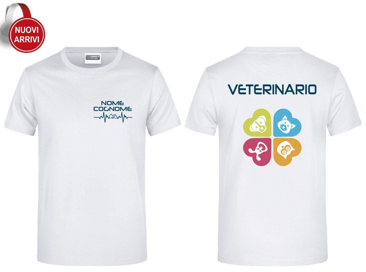 T-shirt Veterinario - Personalizzata con nome