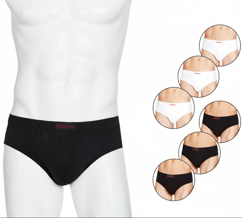 Slip uomo Kappa K1101 in cotone elasticizzato 3 pezzi