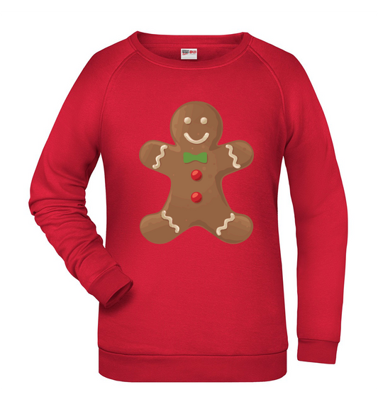 Felpa Natale donna PAN DI ZENZERO - Rossa