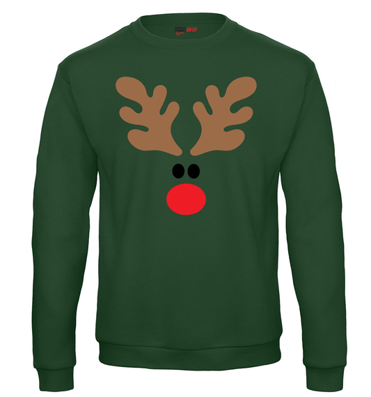 Felpa Natale uomo RENNA - Verde