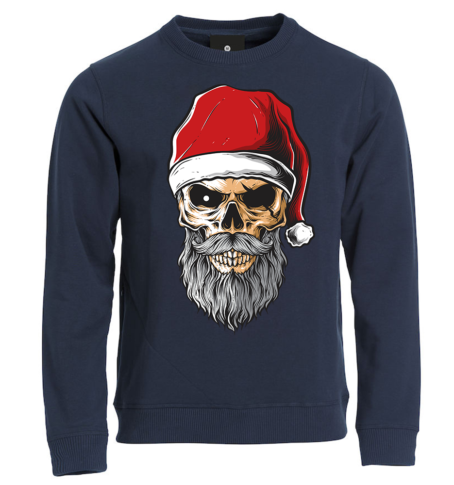 Felpa Natale bambini PIRATA CLAUS - BLU