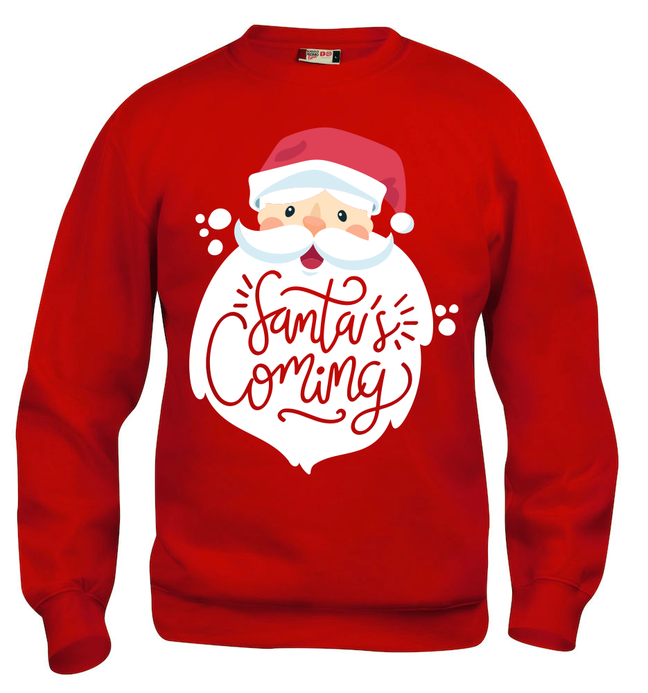 Felpa Natale bambini SANTA CLAUS - Rossa