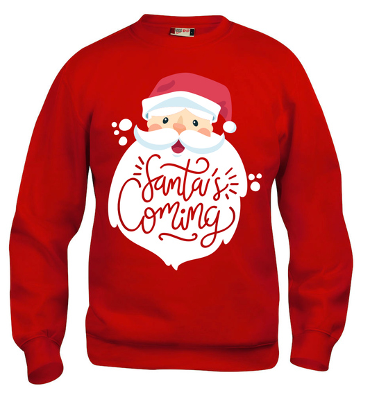 Felpa Natale bambini SANTA CLAUS - Rossa