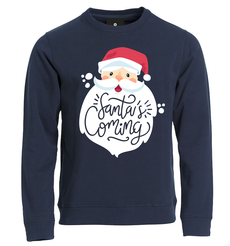 Felpa Natale bambini SANTA CLAUS - Blu