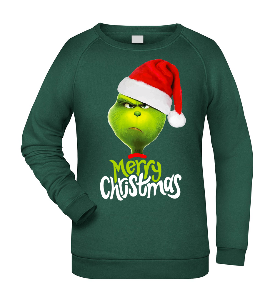 Felpa Natale donna IL GRINCH - Verde