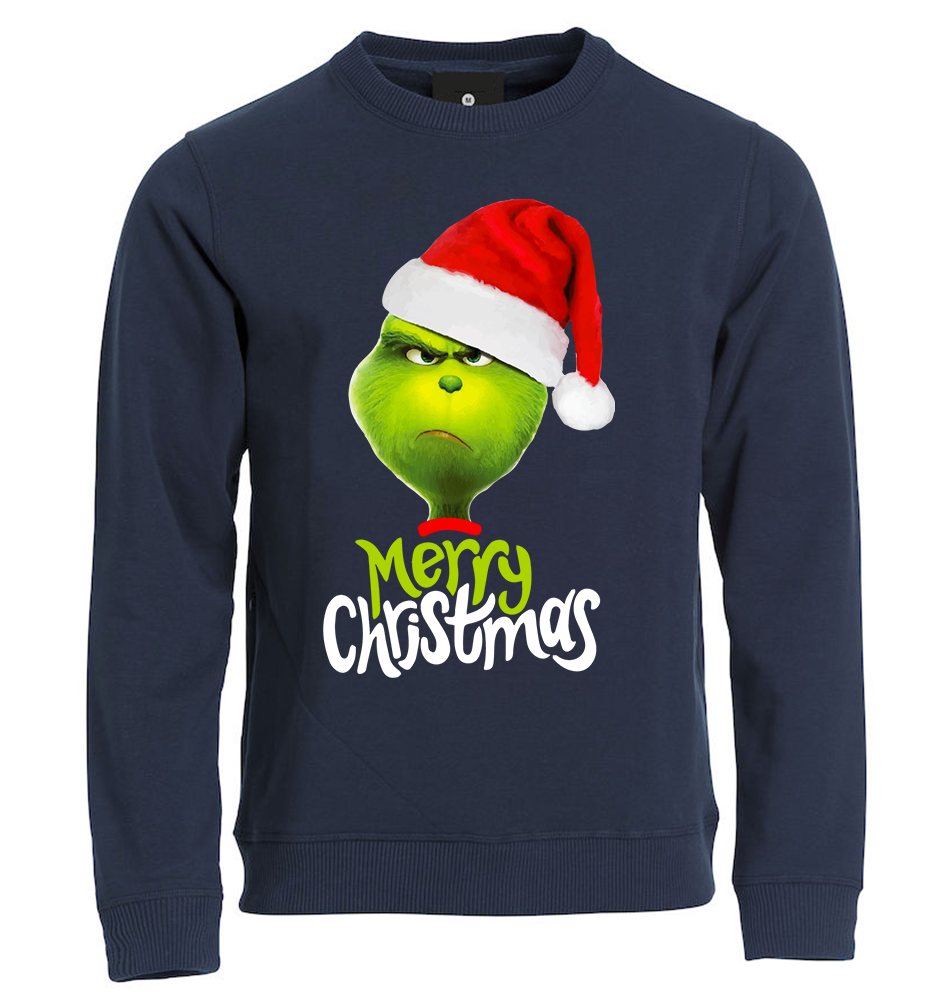 Felpa Natale uomo IL GRINCH - Blu