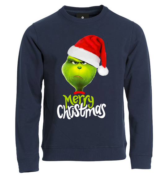 Felpa Natale uomo IL GRINCH - Blu