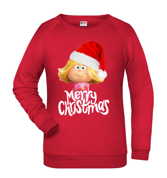 Felpa Natale donna CINDY LOU - Rossa