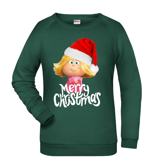 Felpa Natale donna CINDY LOU - Verde