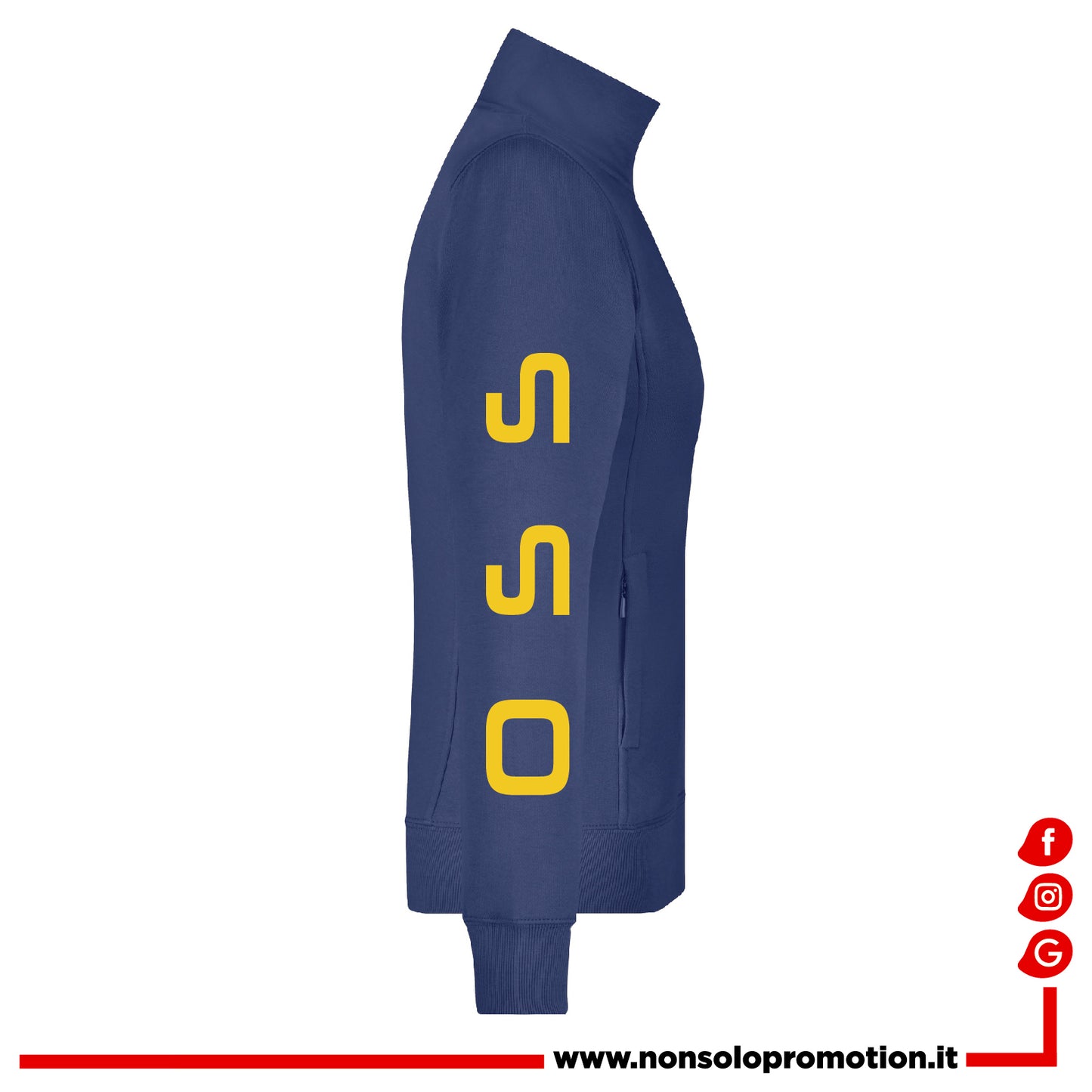 Felpa Oss Full Zip Cuore - Personalizzata con nome