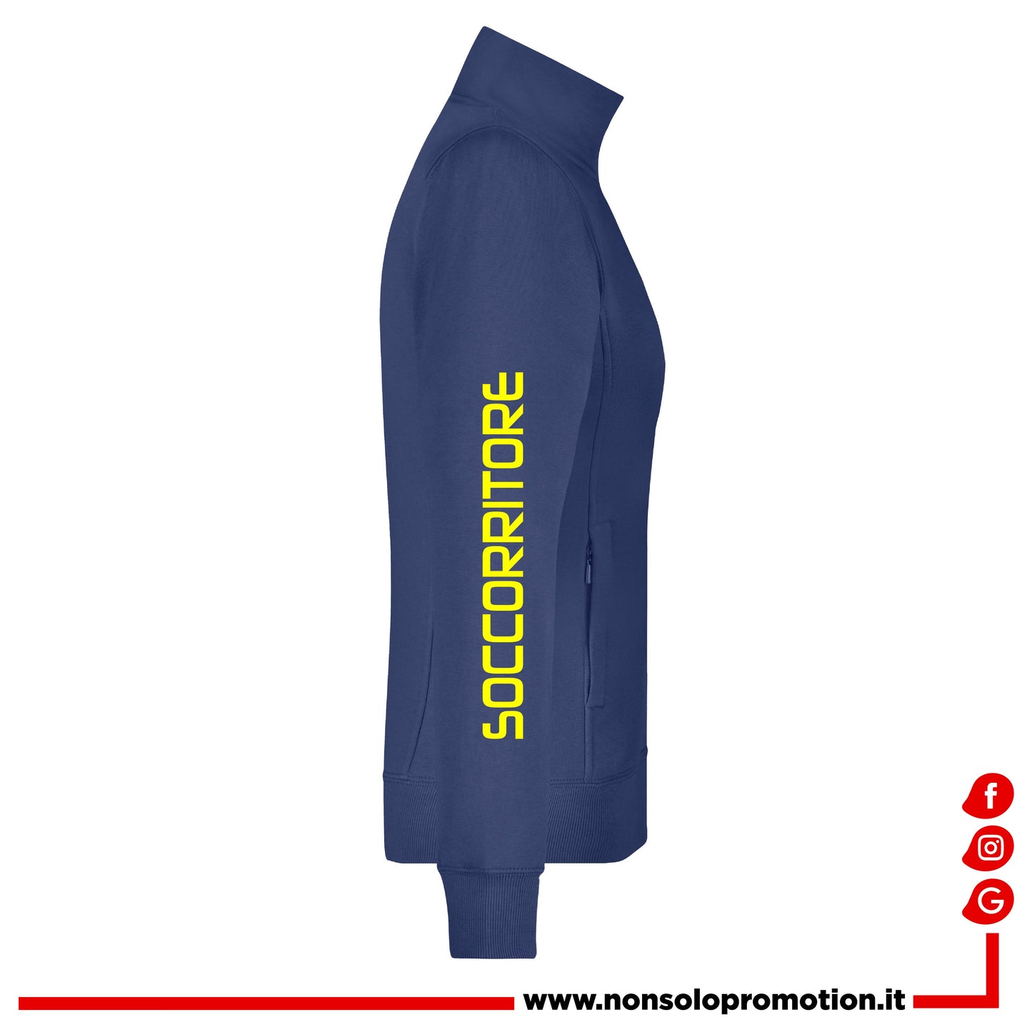 Felpa Soccorritore fluo  - Personalizzata con nome