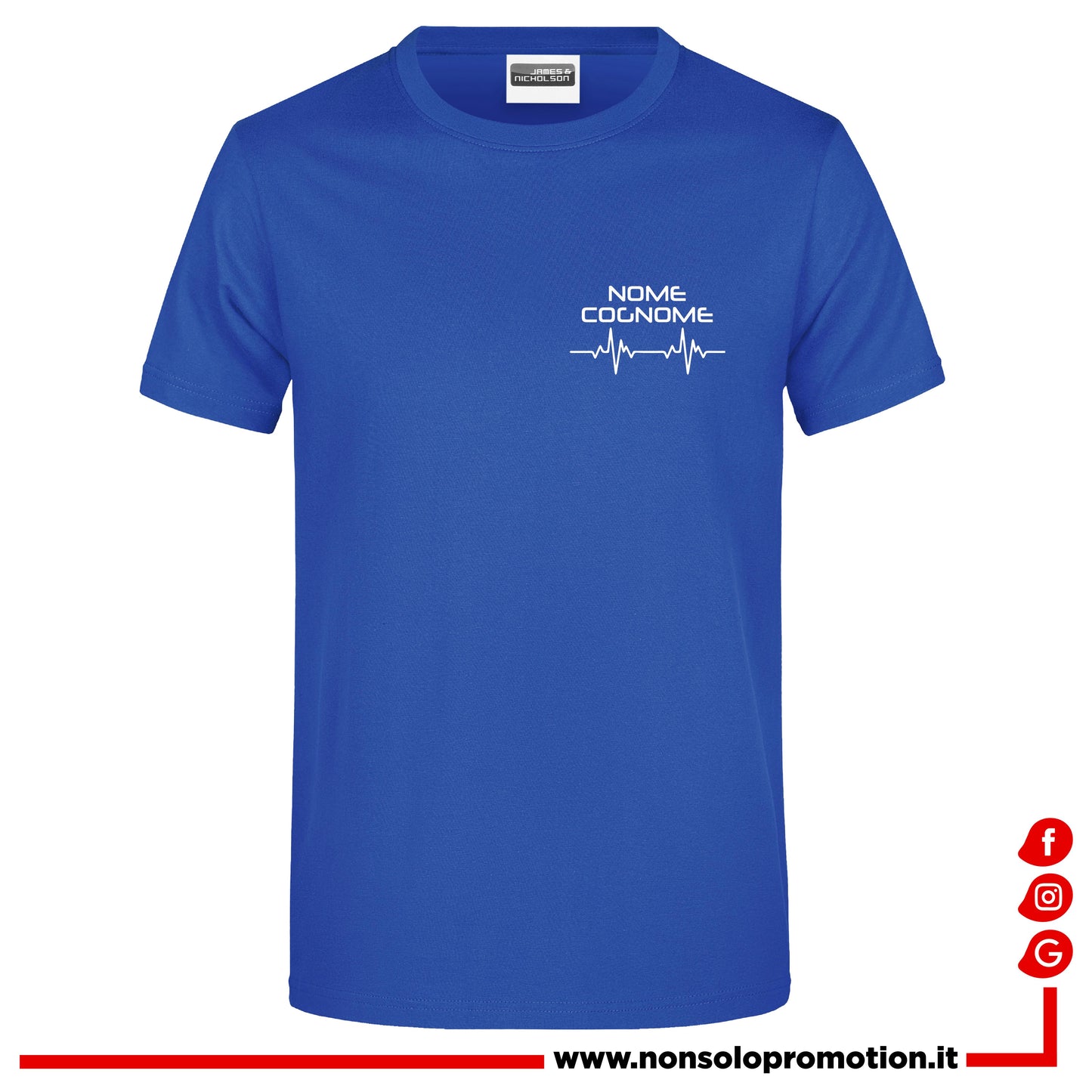 T-shirt Infermiere CUORE ROSSO - Personalizzata con nome