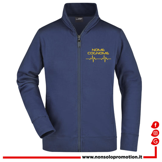 Felpa A.S.A. Full Zip Cuore - Personalizzata con nome