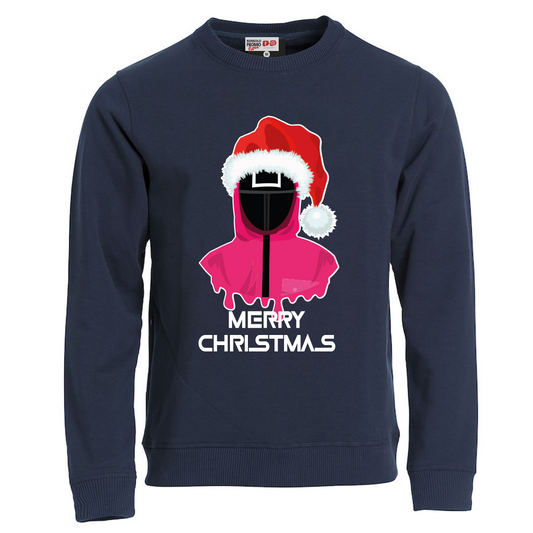 Felpa Natale uomo SQUID GAME - Blu