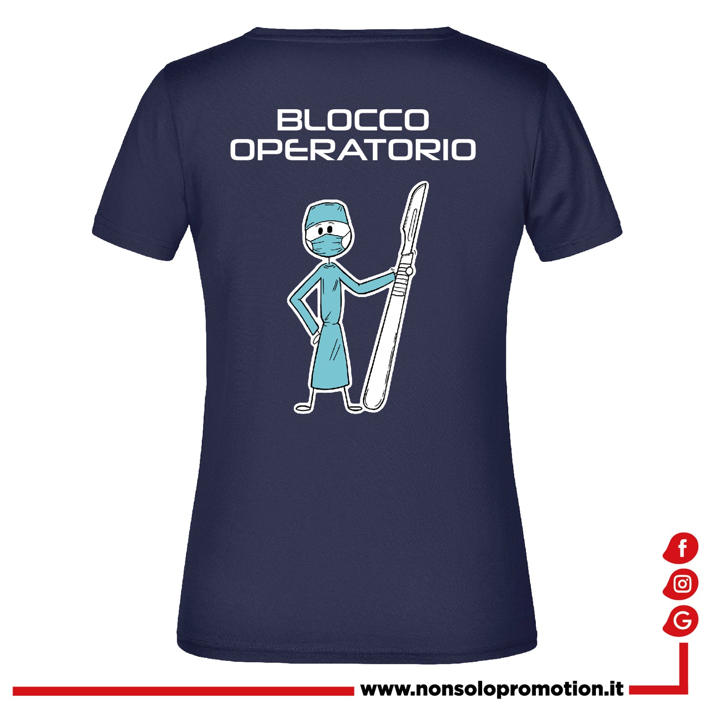T-shirt Blocco operatorio - Sala Operatoria - Personalizzata con nome