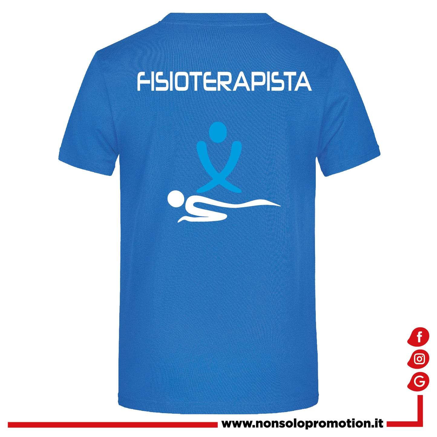 T-shirt Fisioterapista - Osteopata - Massofisioterapista - Massoterapista - Personalizzata con nome