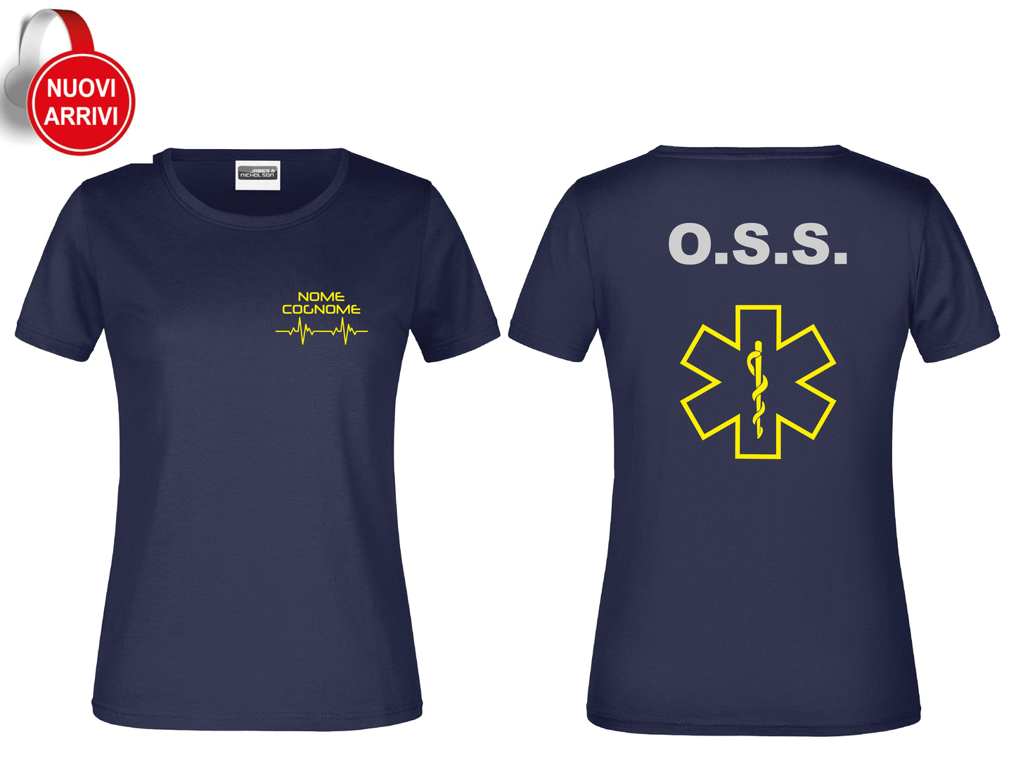 T-shirt Oss FLUO - Personalizzata con nome