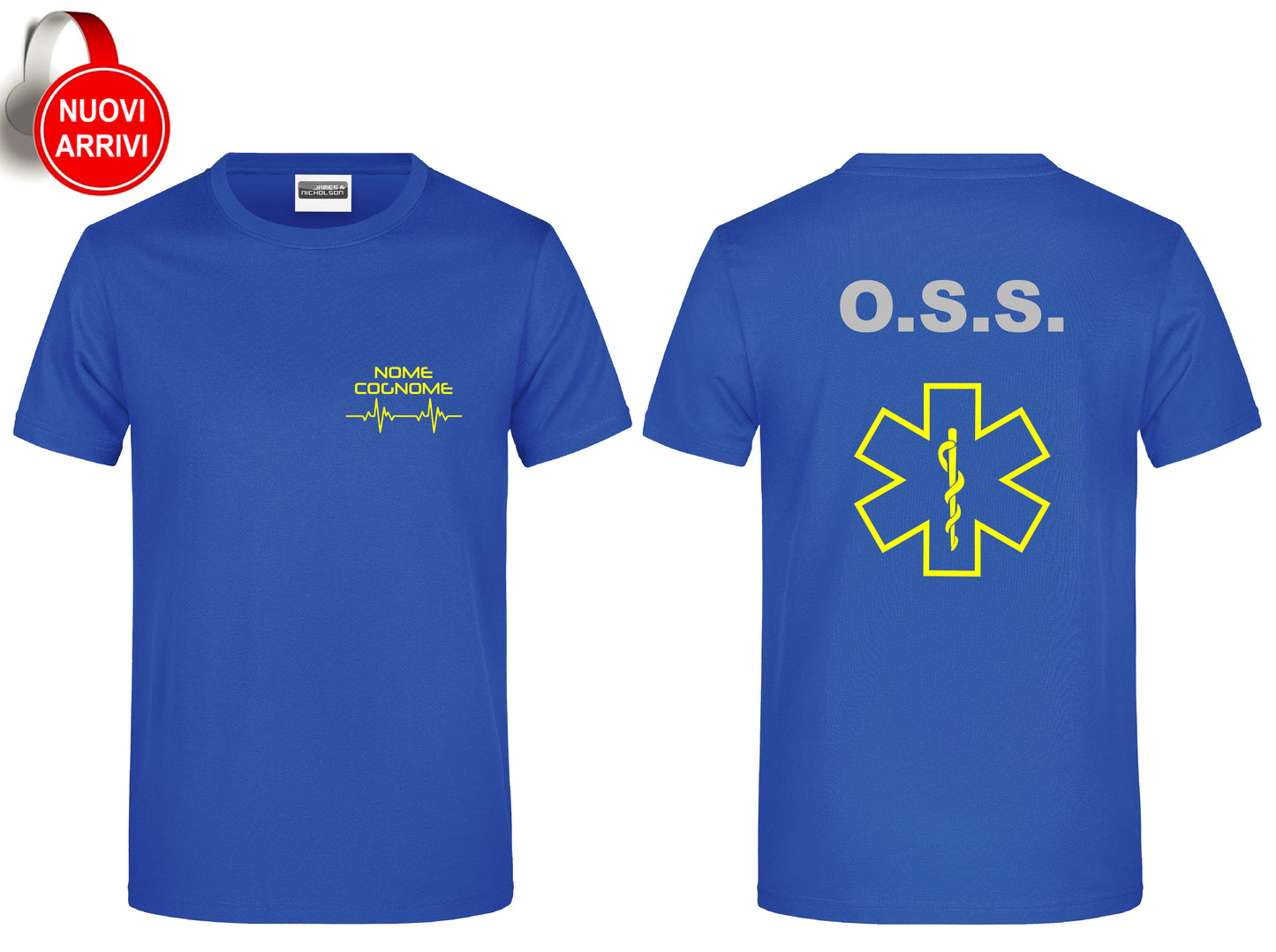 T-shirt Oss FLUO - Personalizzata con nome