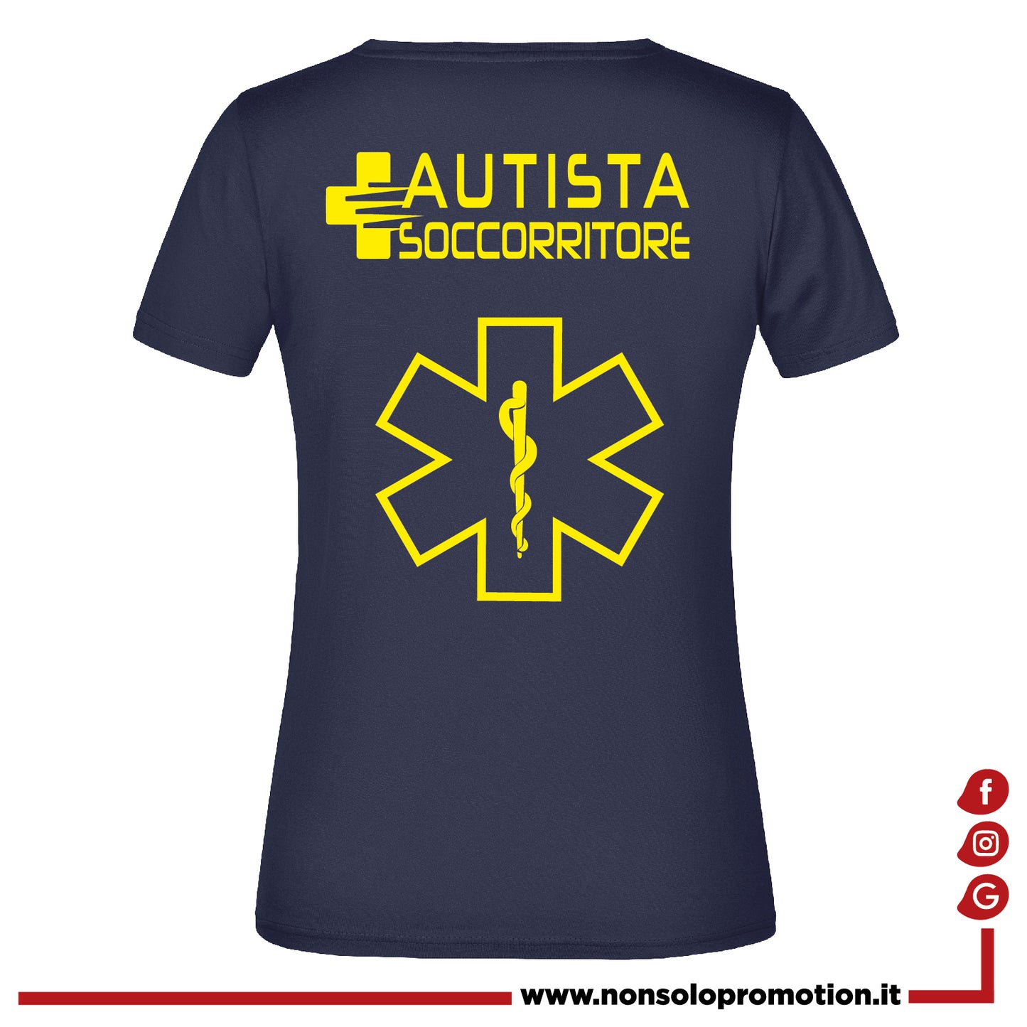 T-shirt Autista soccorritore Fluo - Personalizzata con nome