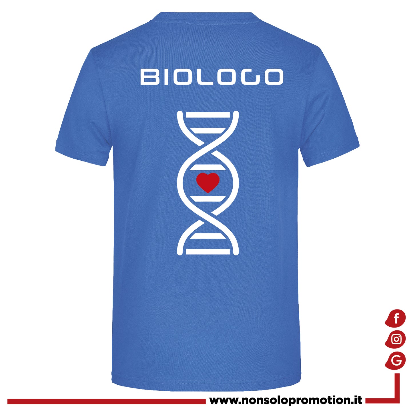 T-shirt Biologo e Biologa DNA - Personalizzata con nome