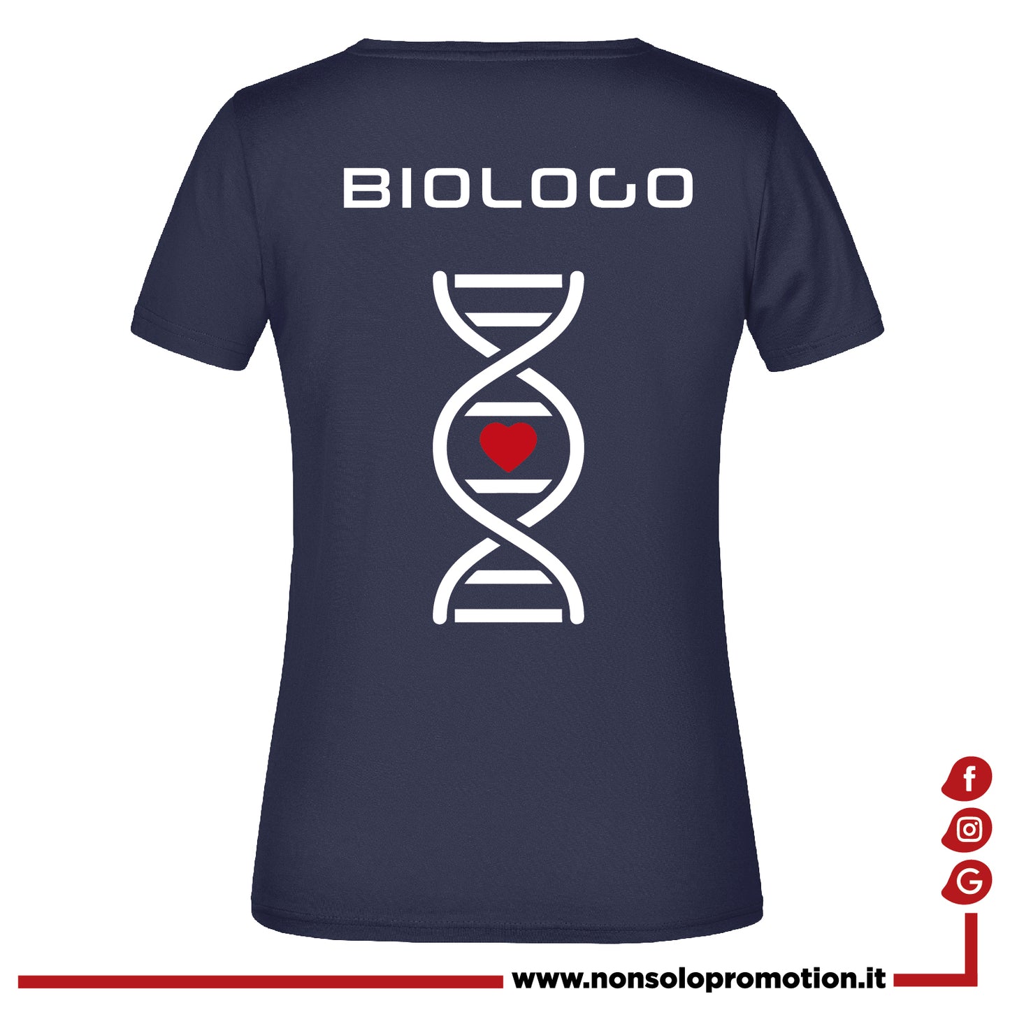 T-shirt Biologo e Biologa DNA - Personalizzata con nome