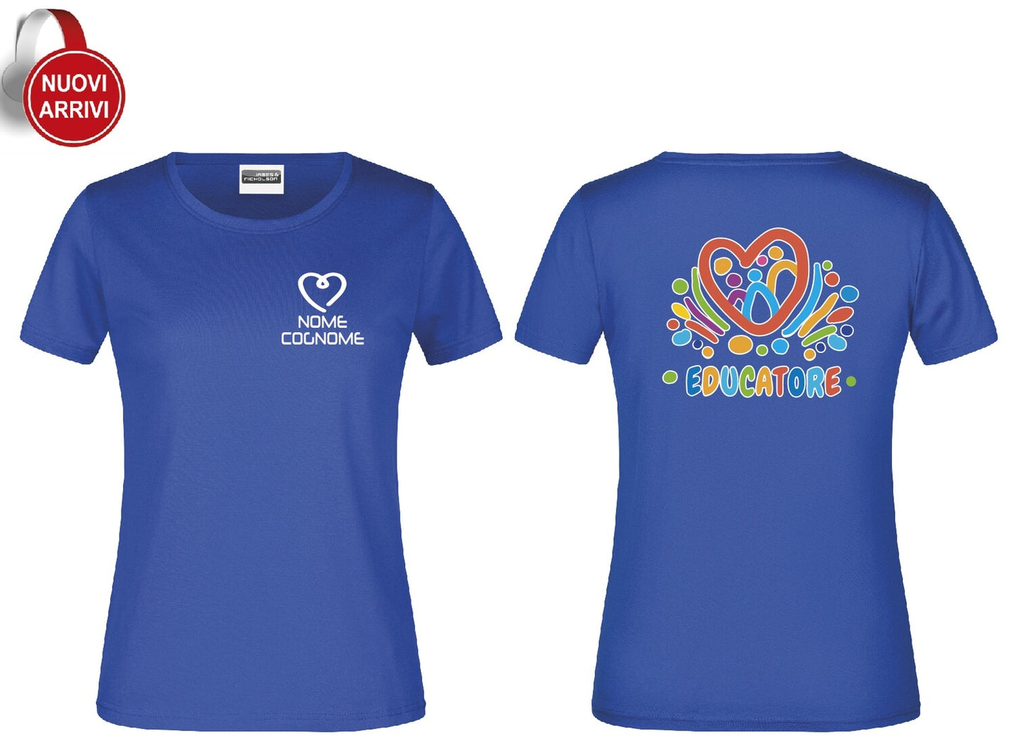 T-shirt Educatore e Educatrice - Personalizzata con nome