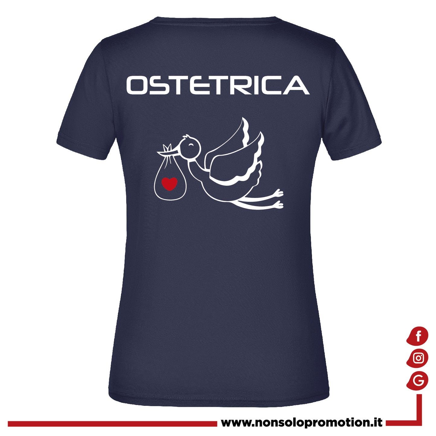 T-shirt Ostetrica e Ostetrico - Personalizzata con nome