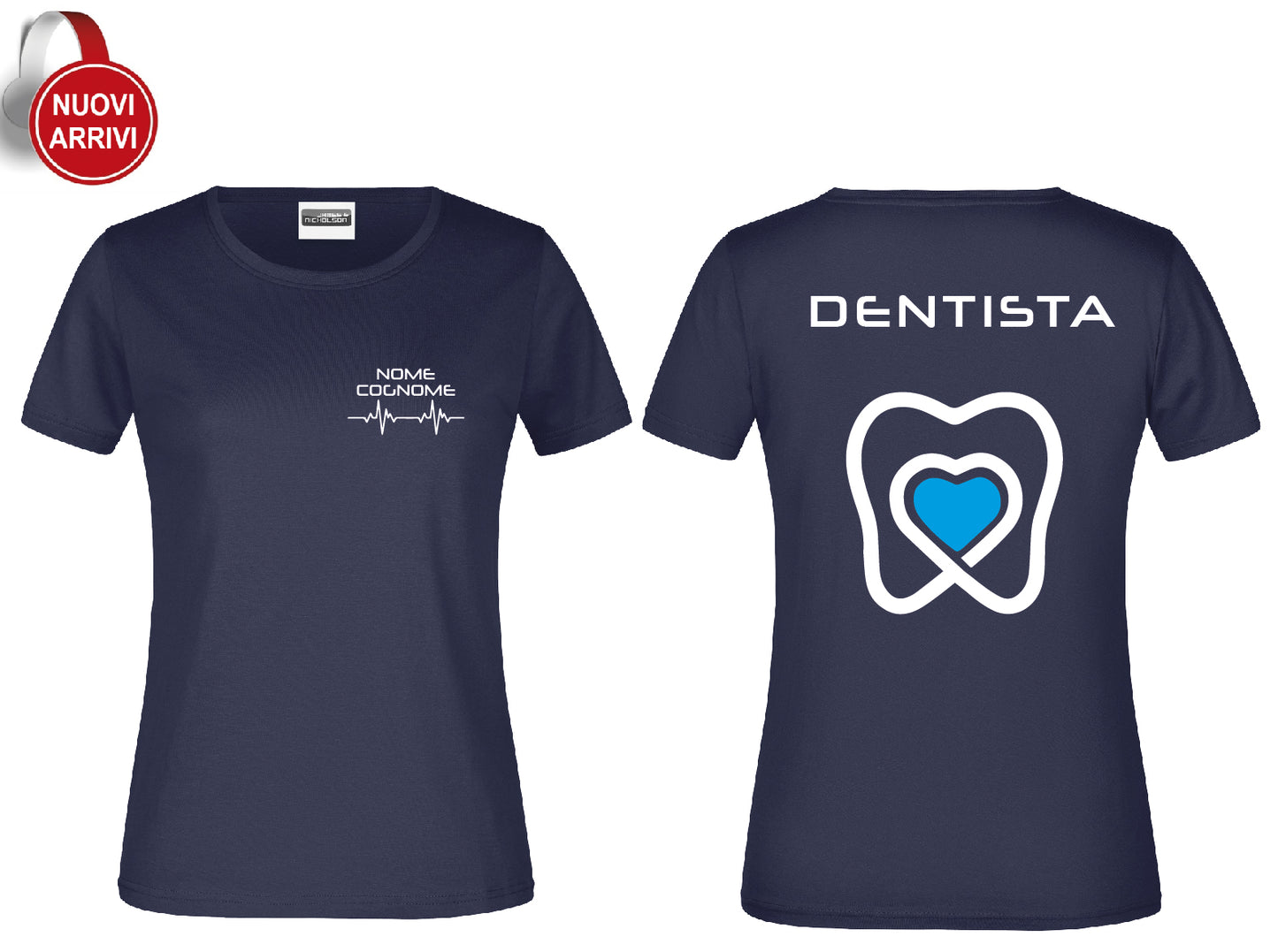 T-shirt Dentista - Personalizzata con nome