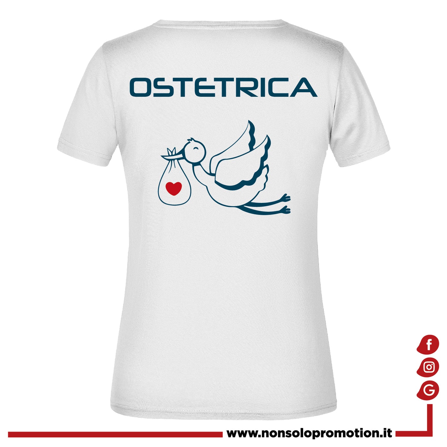 T-shirt Ostetrica e Ostetrico - Personalizzata con nome