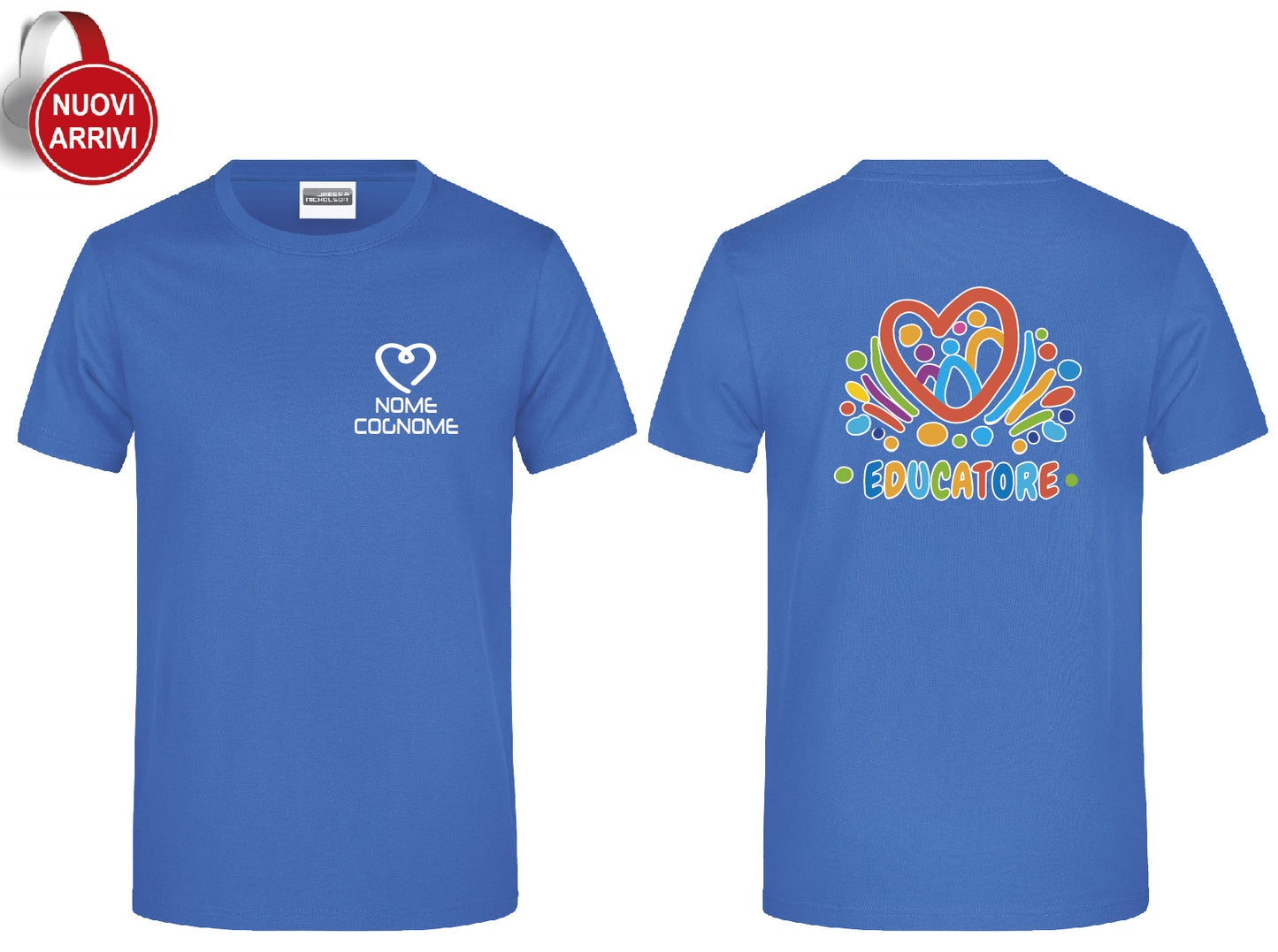 T-shirt Educatore e Educatrice - Personalizzata con nome