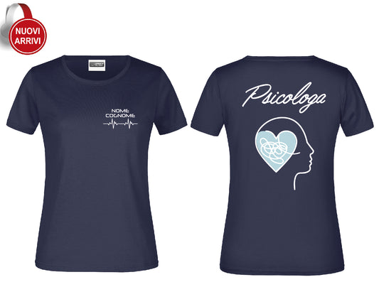 T-shirt Psicologa e Psicologo - Personalizzata con nome