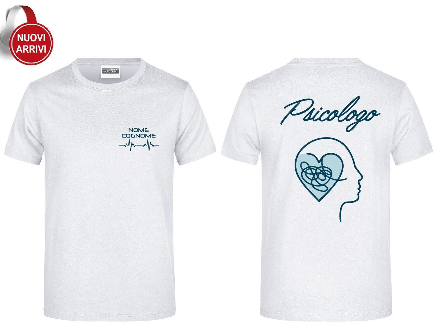 T-shirt Psicologa e Psicologo - Personalizzata con nome