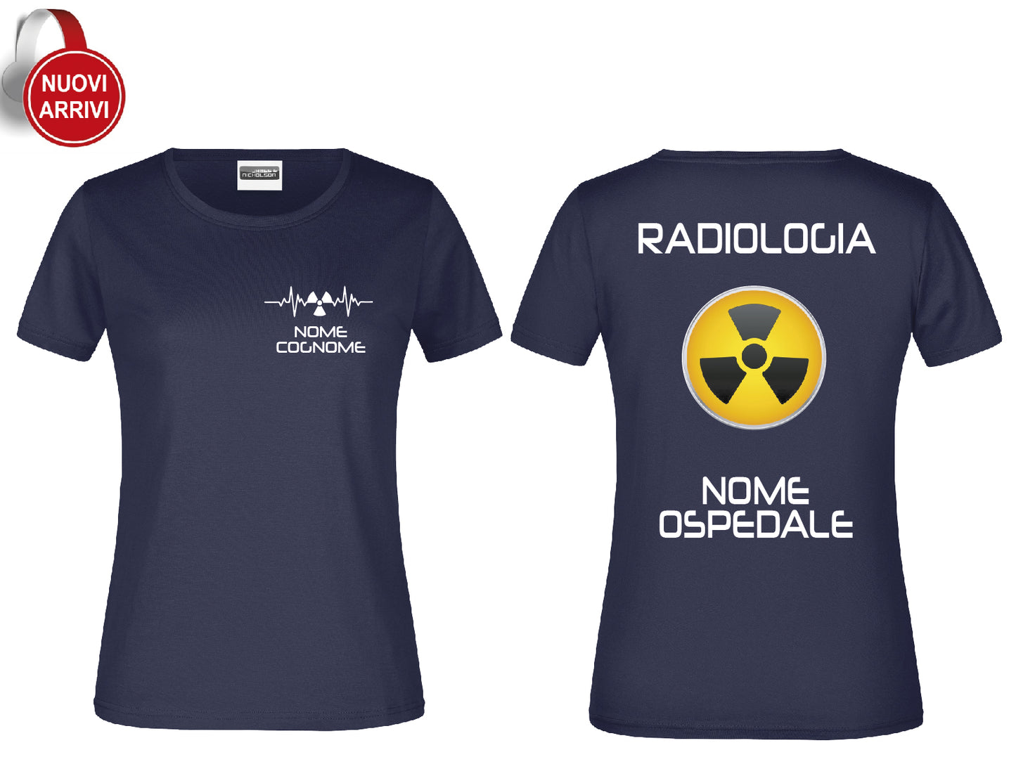 T-shirt Radiologia - Personalizzata con nome