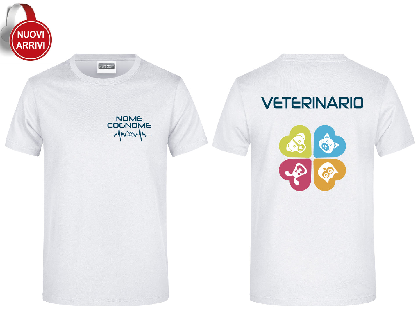 T-shirt Veterinario - Personalizzata con nome