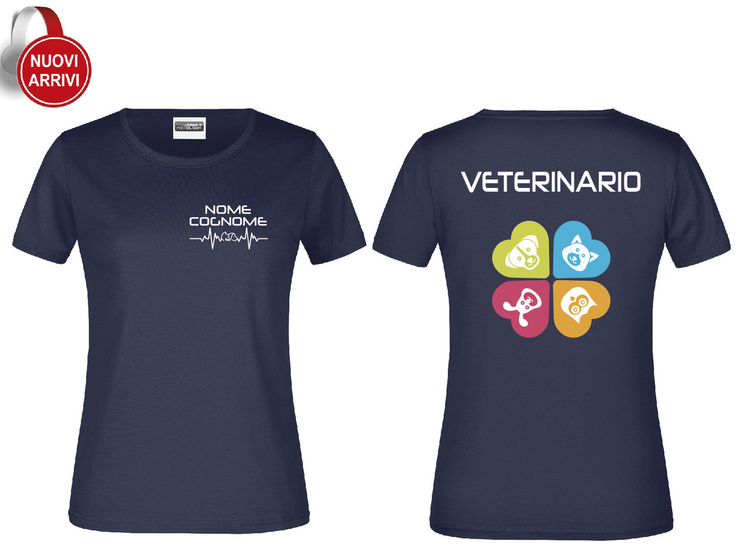 T-shirt Veterinario - Personalizzata con nome