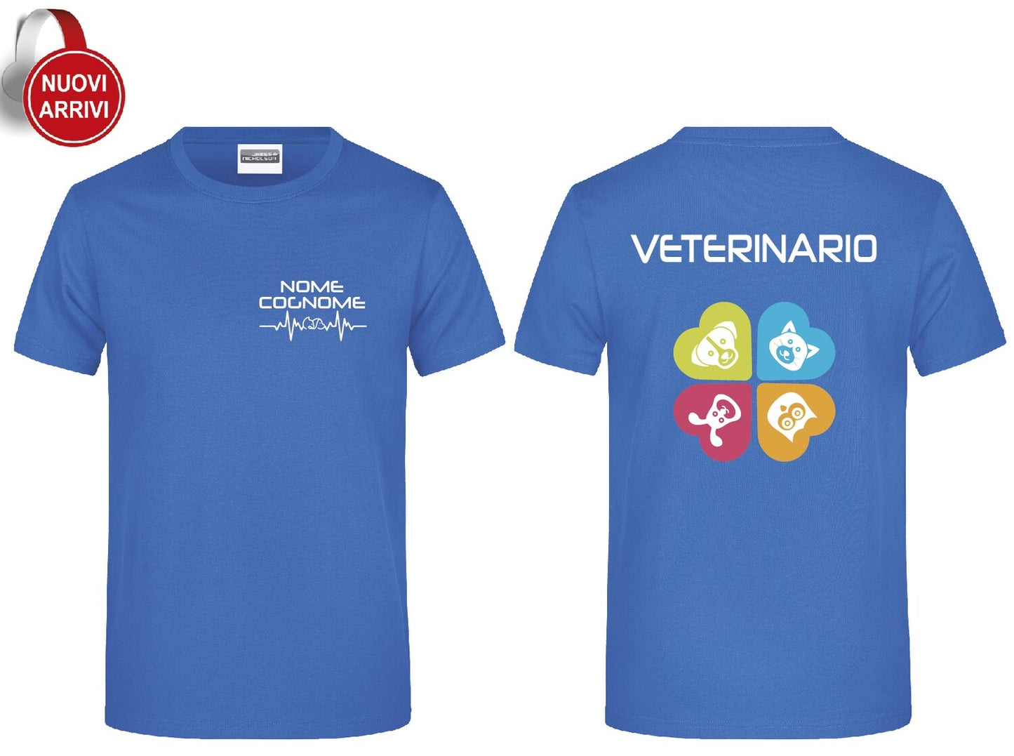 T-shirt Veterinario - Personalizzata con nome