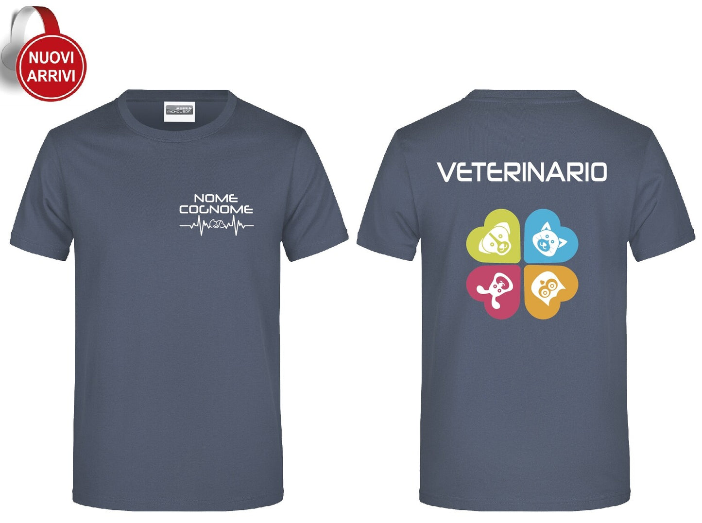 T-shirt Veterinario - Personalizzata con nome