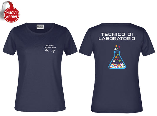 T-shirt Tecnico laboratorio - Personalizzata con nome
