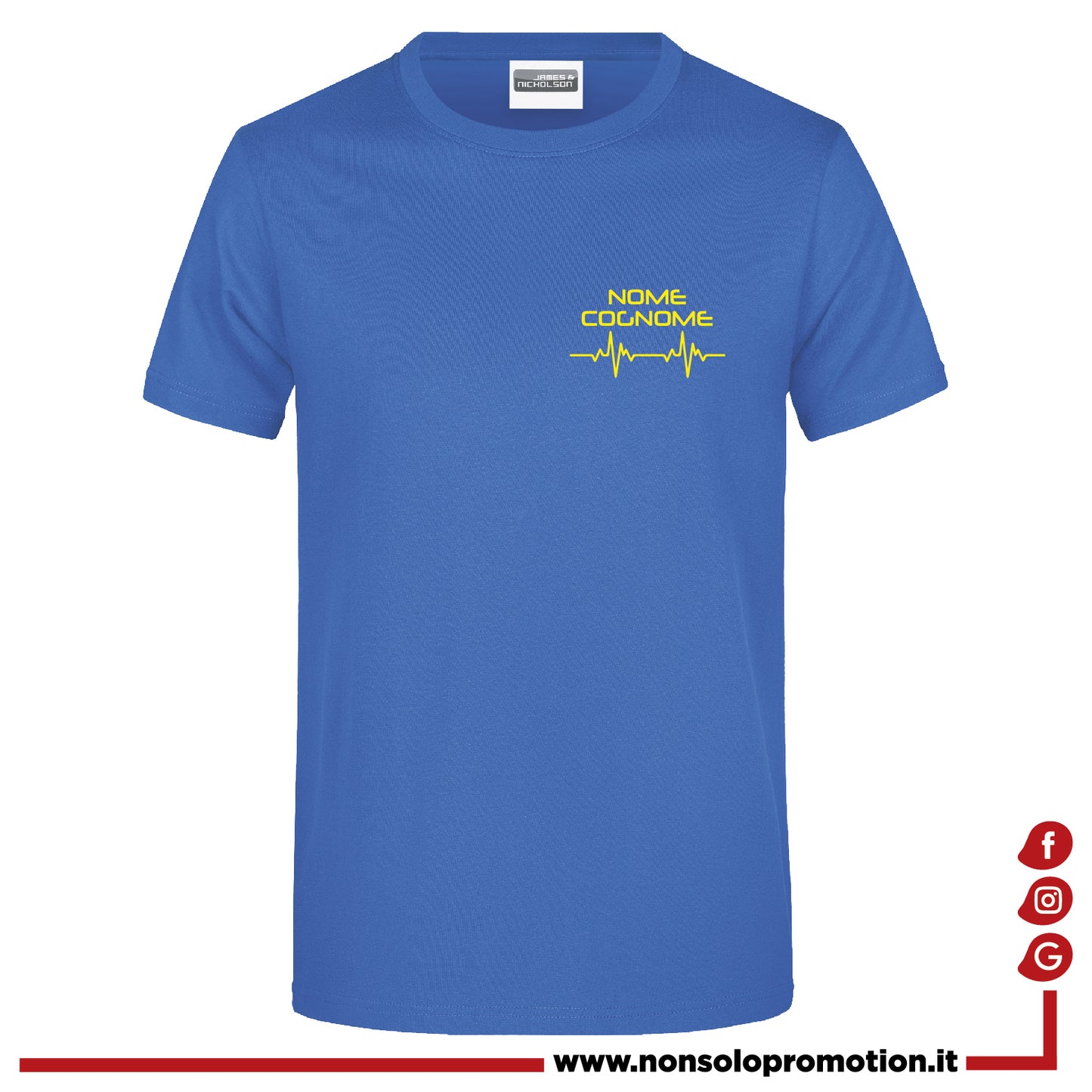 T-shirt Soccorritore Fluo - Personalizzata con nome