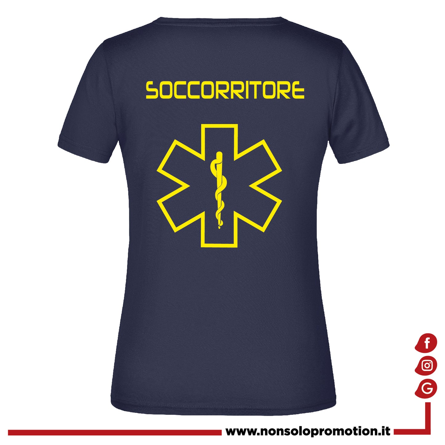 T-shirt Soccorritore Fluo - Personalizzata con nome