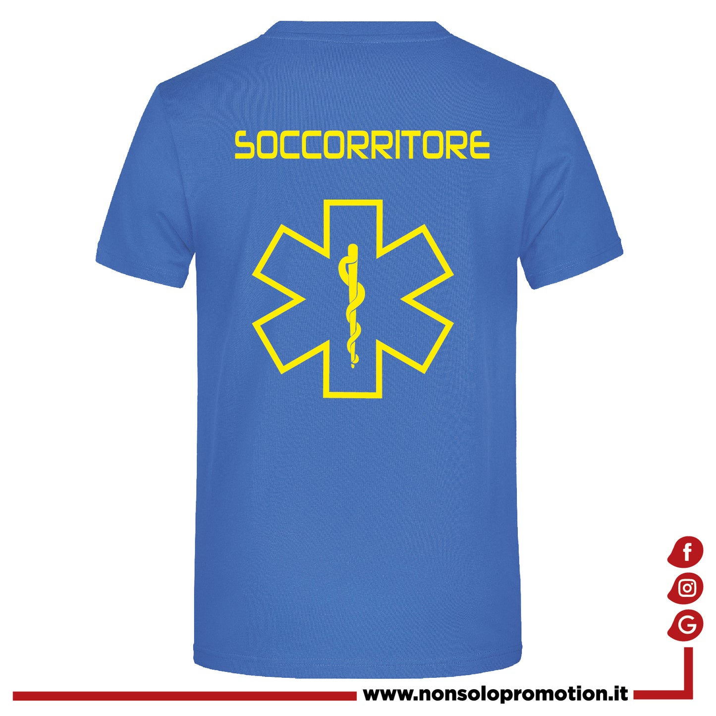 T-shirt Soccorritore Fluo - Personalizzata con nome