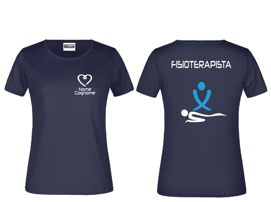 T-shirt Fisioterapista - Osteopata - Massofisioterapista - Massoterapista - Personalizzata con nome