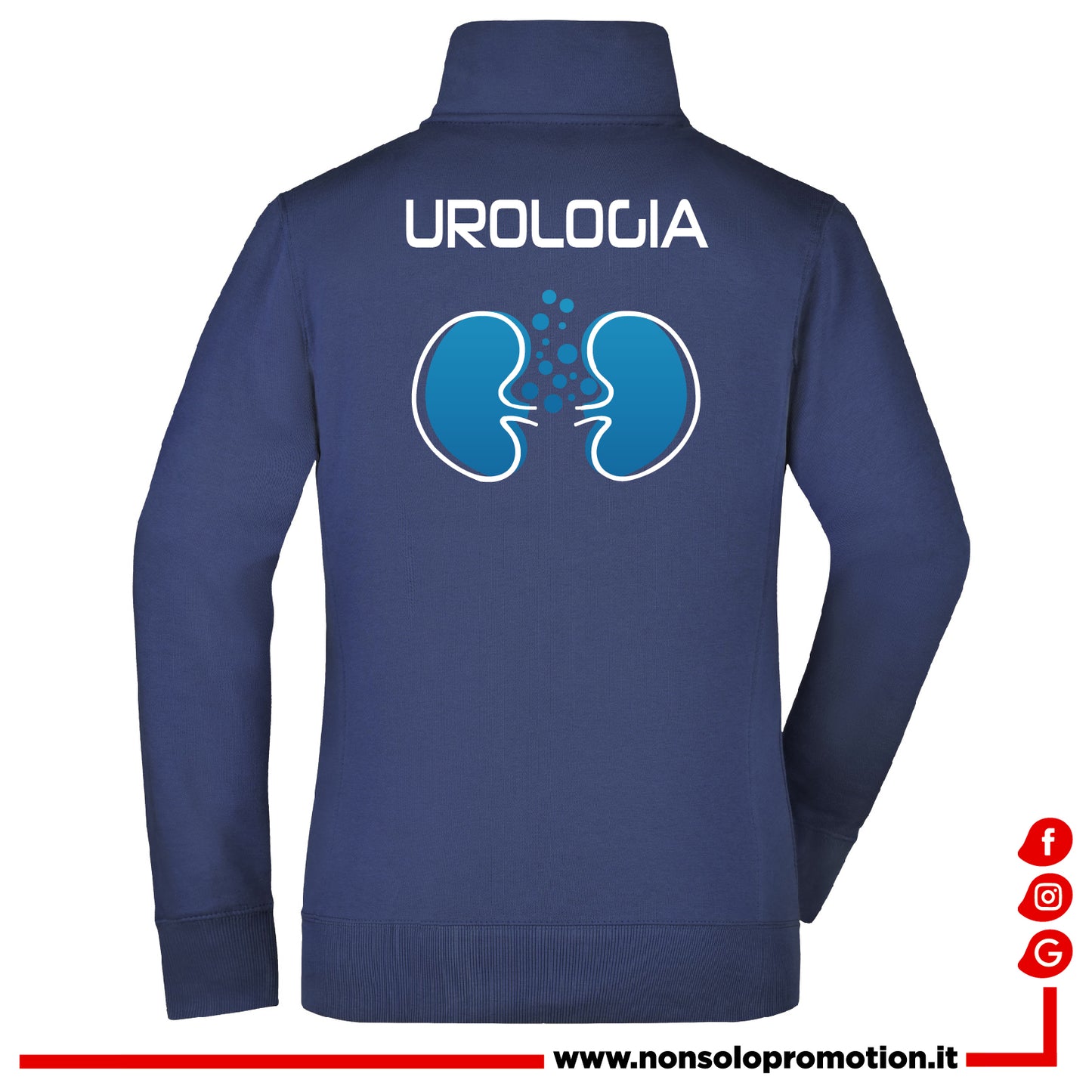 Felpa Urologia Full Zip - Personalizzata con nome